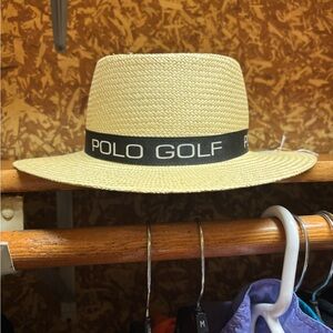 PRISTINE Pre 1998 VTG Ralph Lauren Polo Golf Straw Hat Great For KENTUCKY DERBY